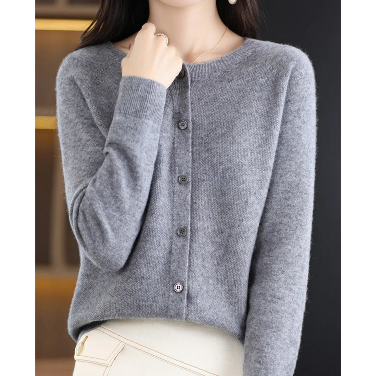 Women's Cashmere Cardigan – Stylish Layering, Everyday Comfort