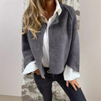 Women's Cashmere Jacket, Loose Fit – Casual, Office