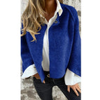 Women's Cashmere Jacket, Loose Fit – Casual, Office