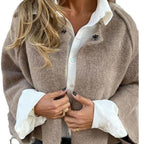 Women's Cashmere Jacket, Loose Fit – Casual, Office