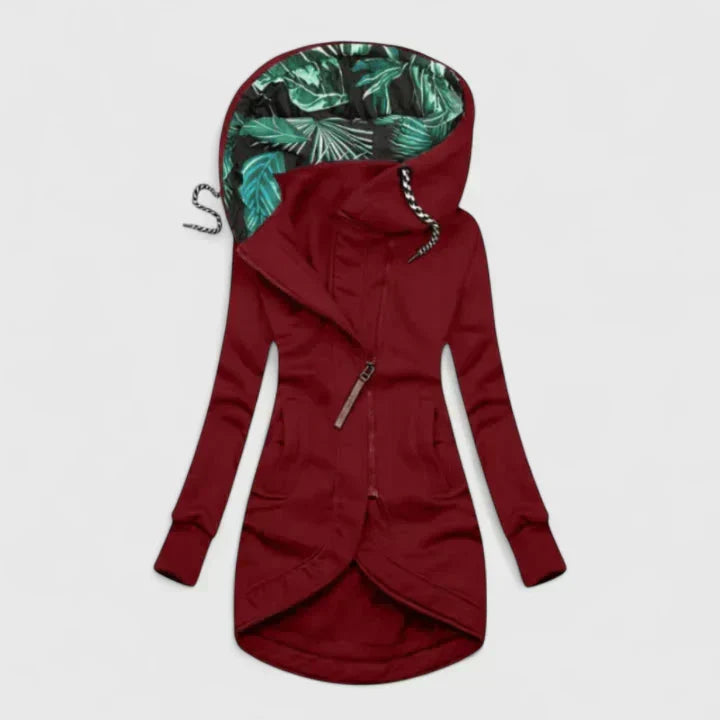 Women's Classic Everyday Jacket – Relaxed Fit – Burgundy