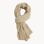 Women's Cotton Linen Scarf – Casual, Everyday Use