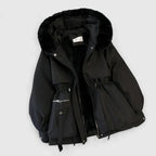 Women's Padded Wind & Water-Resistant Jacket – Black