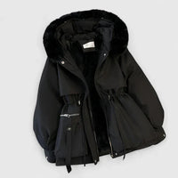 Women's Padded Wind & Water-Resistant Jacket – Black