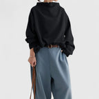 Women's High Neck Relaxed Top – Office & Casual