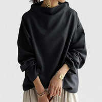 Women's High Neck Relaxed Top – Office & Casual