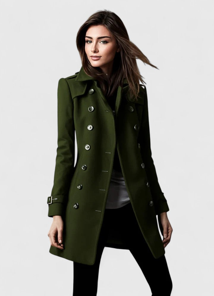 Women's Tailored Coat – Office & Leisure – Green