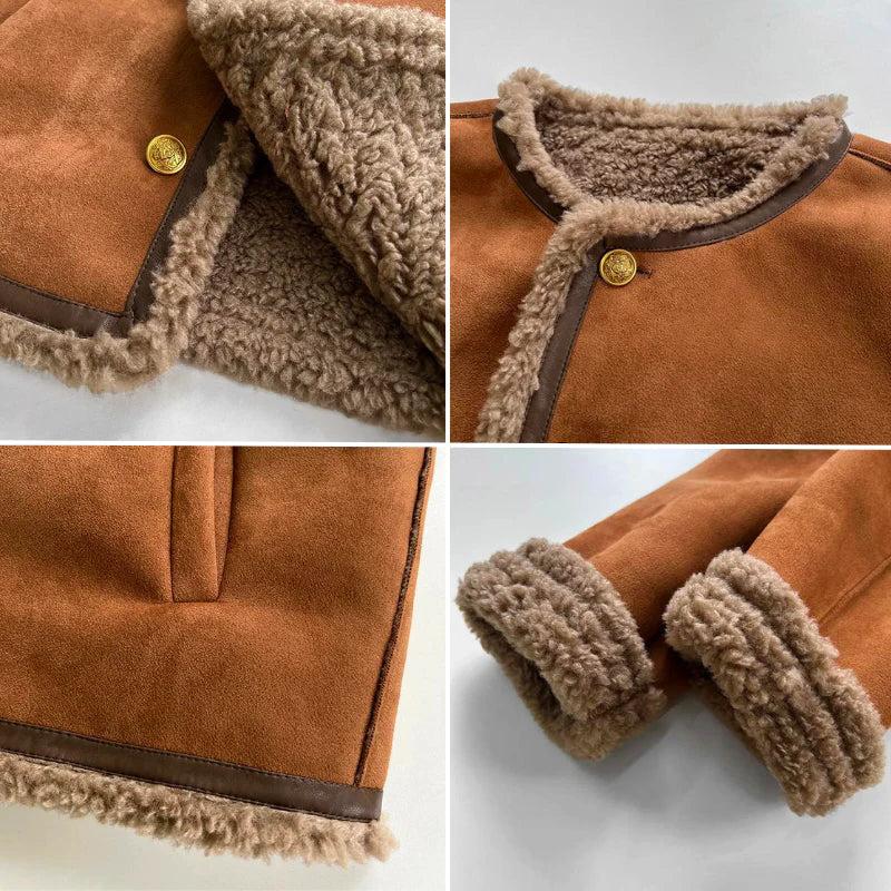 Women's Faux Shearling Jacket – Casual, Everyday Wear