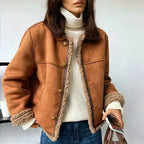 Women's Faux Shearling Jacket – Casual, Everyday Wear