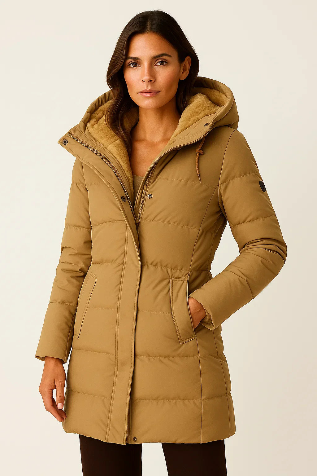 Women's Insulated Puffer Jacket - Warm Winter Coat for Cold Weather and Outdoor Activities