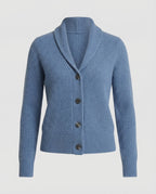 Women's Knit Cardigan with Lapel Collar – Casual, Office