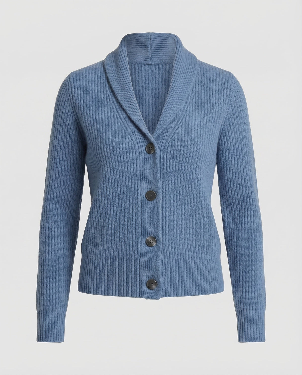 Women's Knit Cardigan with Lapel Collar – Casual, Office