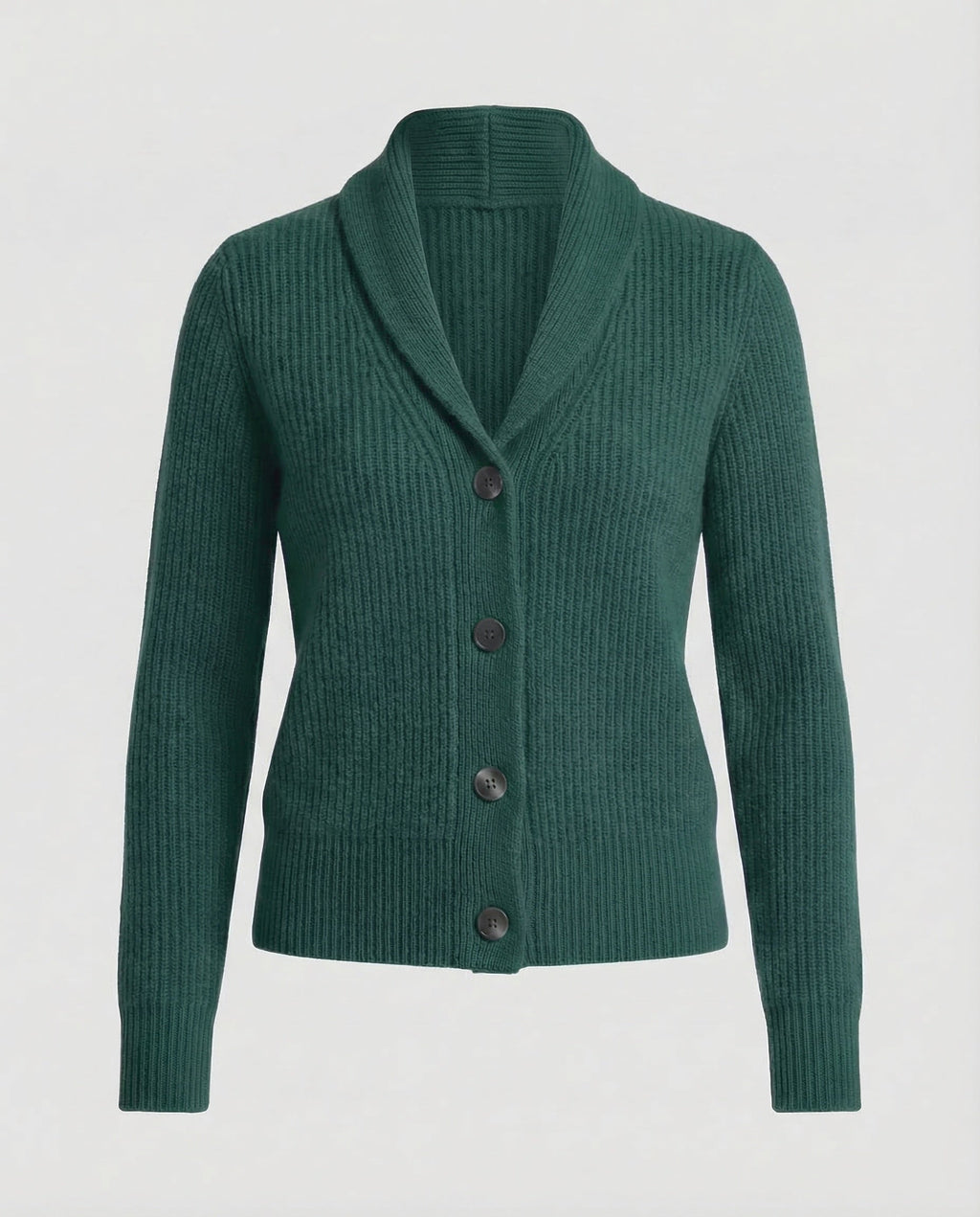 Women's Knit Cardigan with Lapel Collar – Casual, Office