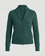Women's Knit Cardigan with Lapel Collar – Casual, Office