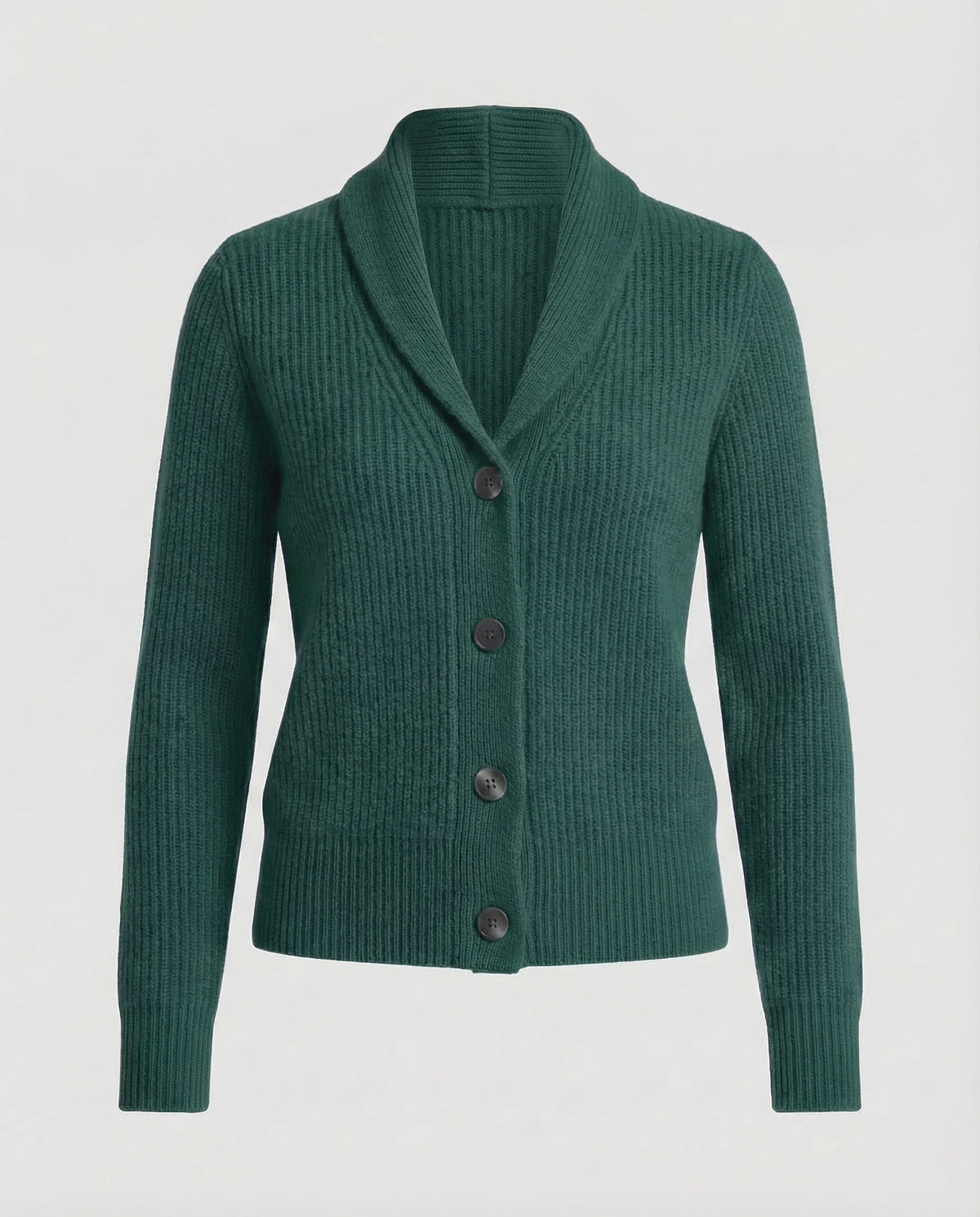 Women's Knit Cardigan with Lapel Collar – Casual, Office