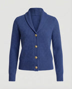 Women's Knit Cardigan with Lapel Collar – Casual, Office