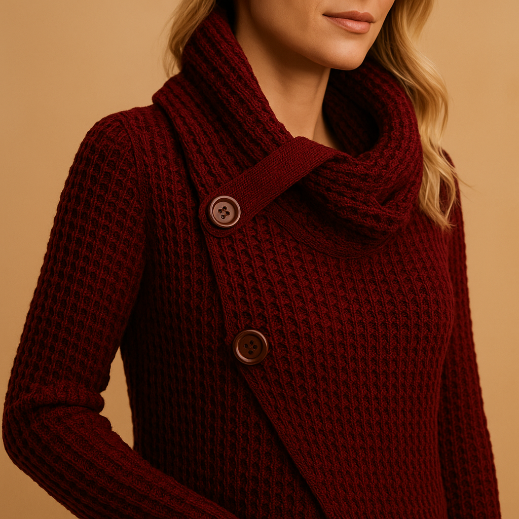 Women's Knit Sweater - Soft Fabric - Fitted Design - Casual Wear - Available in Multiple Colors