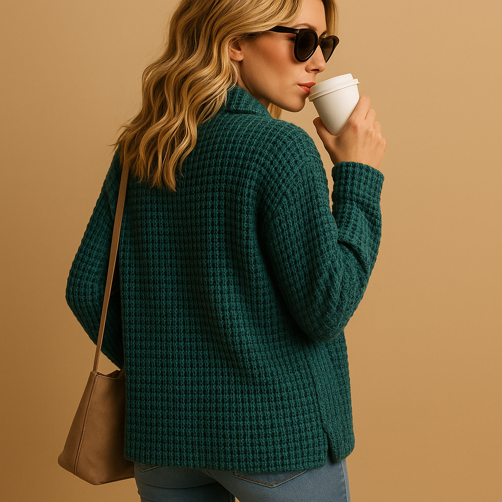 Women's Knit Sweater - Soft Fabric - Fitted Design - Casual Wear - Available in Multiple Colors