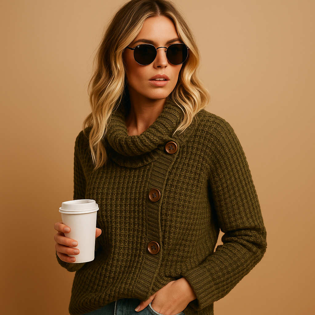 Women's Knit Sweater - Soft Fabric - Fitted Design - Casual Wear - Available in Multiple Colors