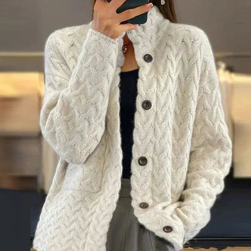 Women's Knitted Cardigan – Casual, Everyday Wear