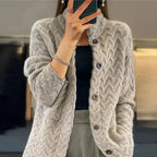 Women's Knitted Cardigan – Casual, Everyday Wear