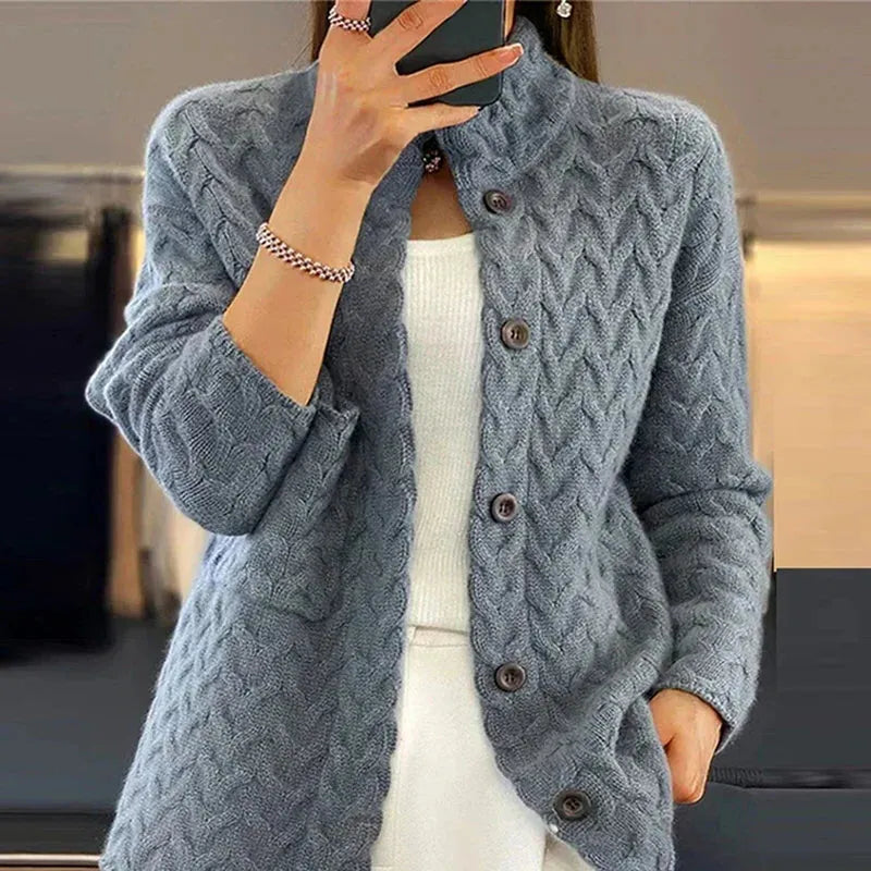 Women's Knitted Cardigan – Casual, Everyday Wear