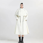 Women's Longline Hooded Cycling Rain Coat – Outdoor, Active Wear