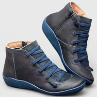 Women's Orthopaedic Ankle Boots – Supportive Walking Comfort – Blue