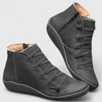 Women's Orthopaedic Ankle Boots – Supportive Walking Comfort – Black