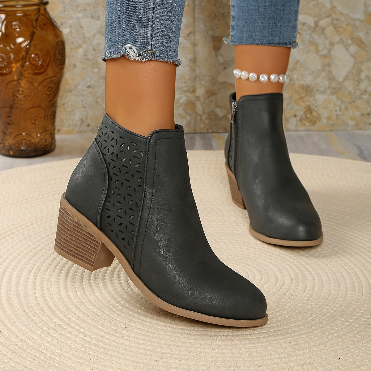 Women's Laser-Cut Orthopaedic Boots – Breathable Support