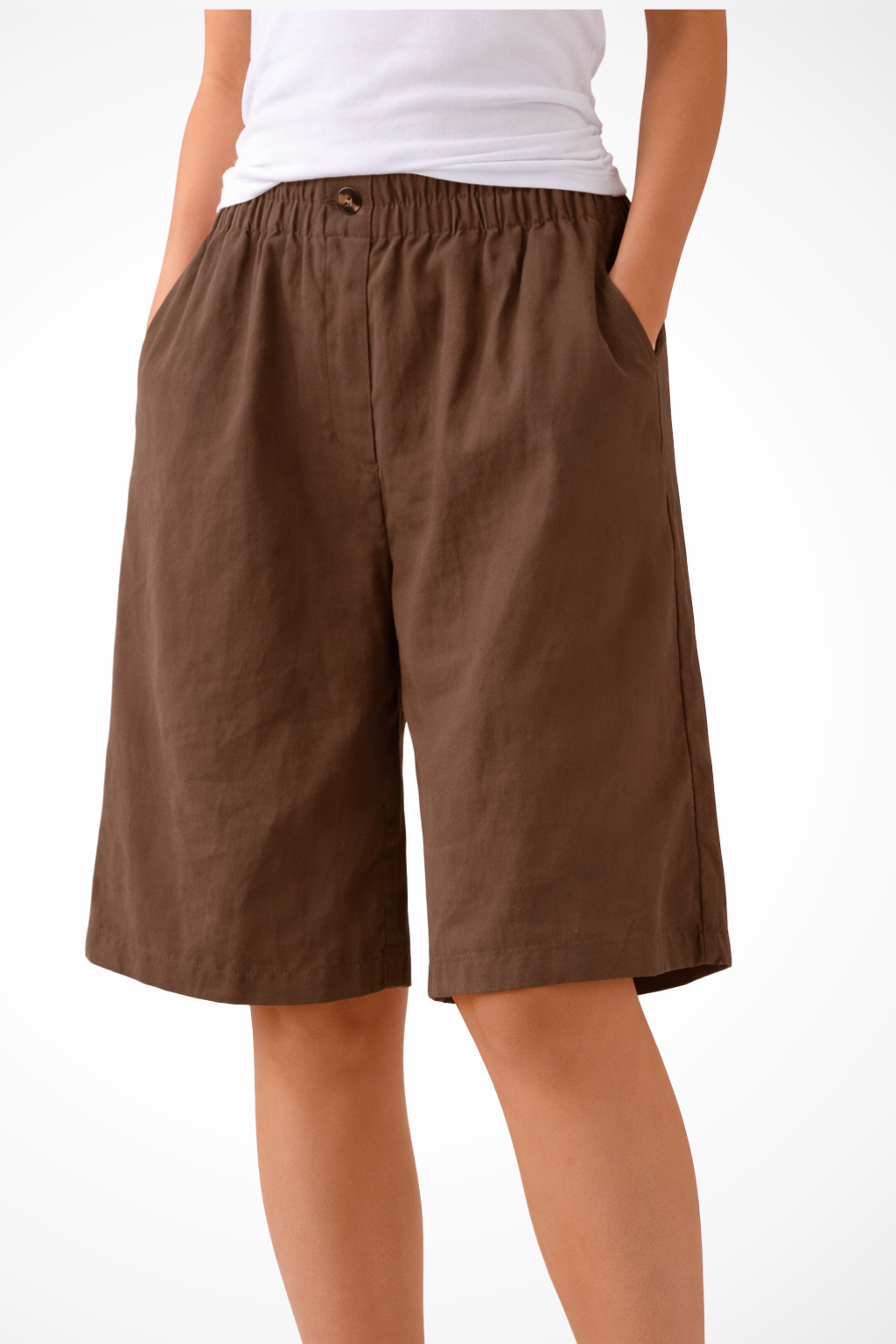 Women's Relaxed Summer Shorts with Elastic Waistband for Casual Wear