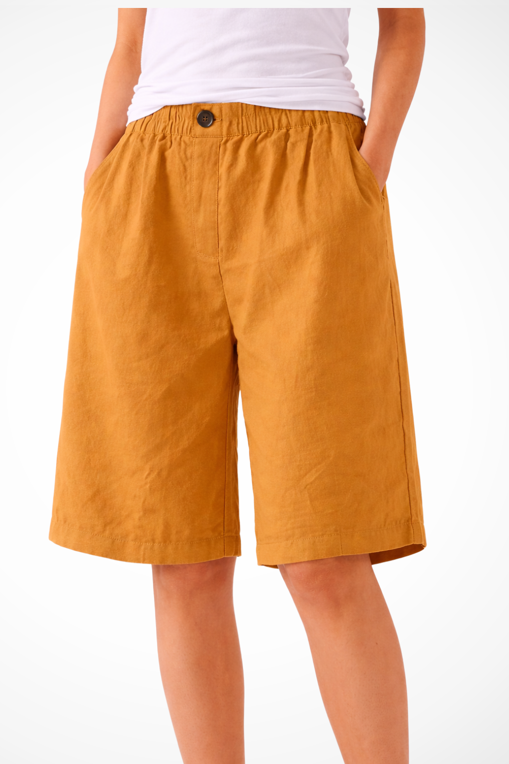 Women's Relaxed Summer Shorts with Elastic Waistband for Casual Wear