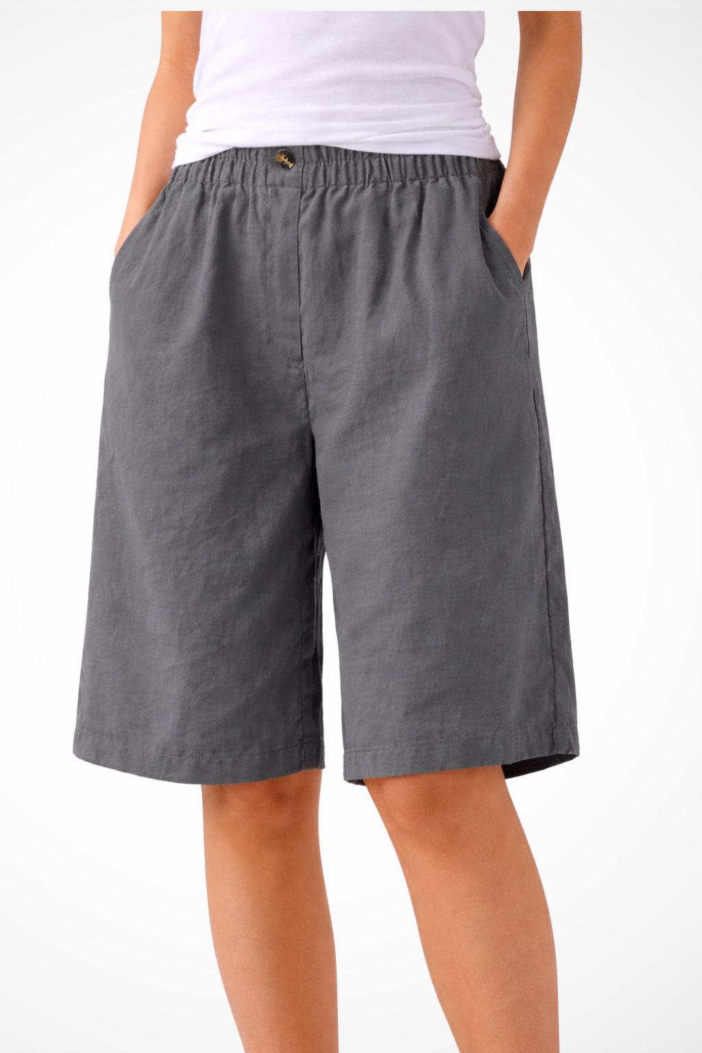 Women's Relaxed Summer Shorts with Elastic Waistband for Casual Wear