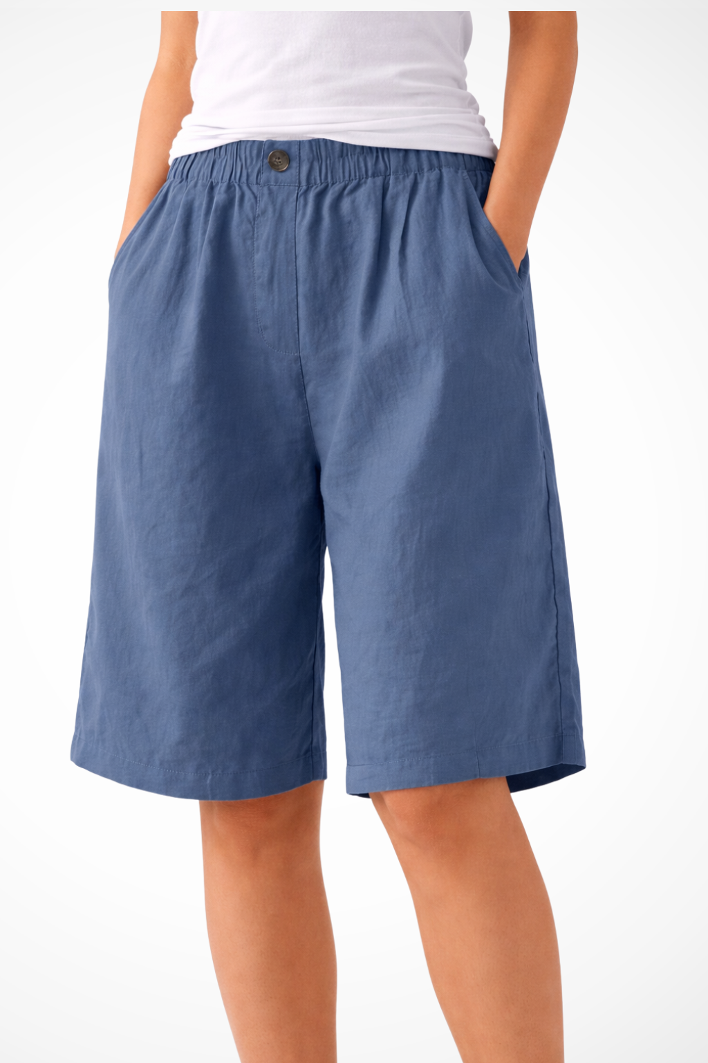 Women's Relaxed Summer Shorts with Elastic Waistband for Casual Wear