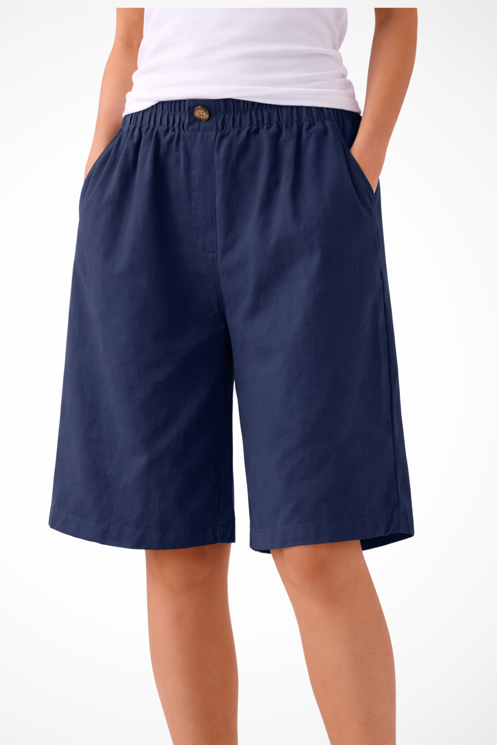 Women's Relaxed Summer Shorts with Elastic Waistband for Casual Wear