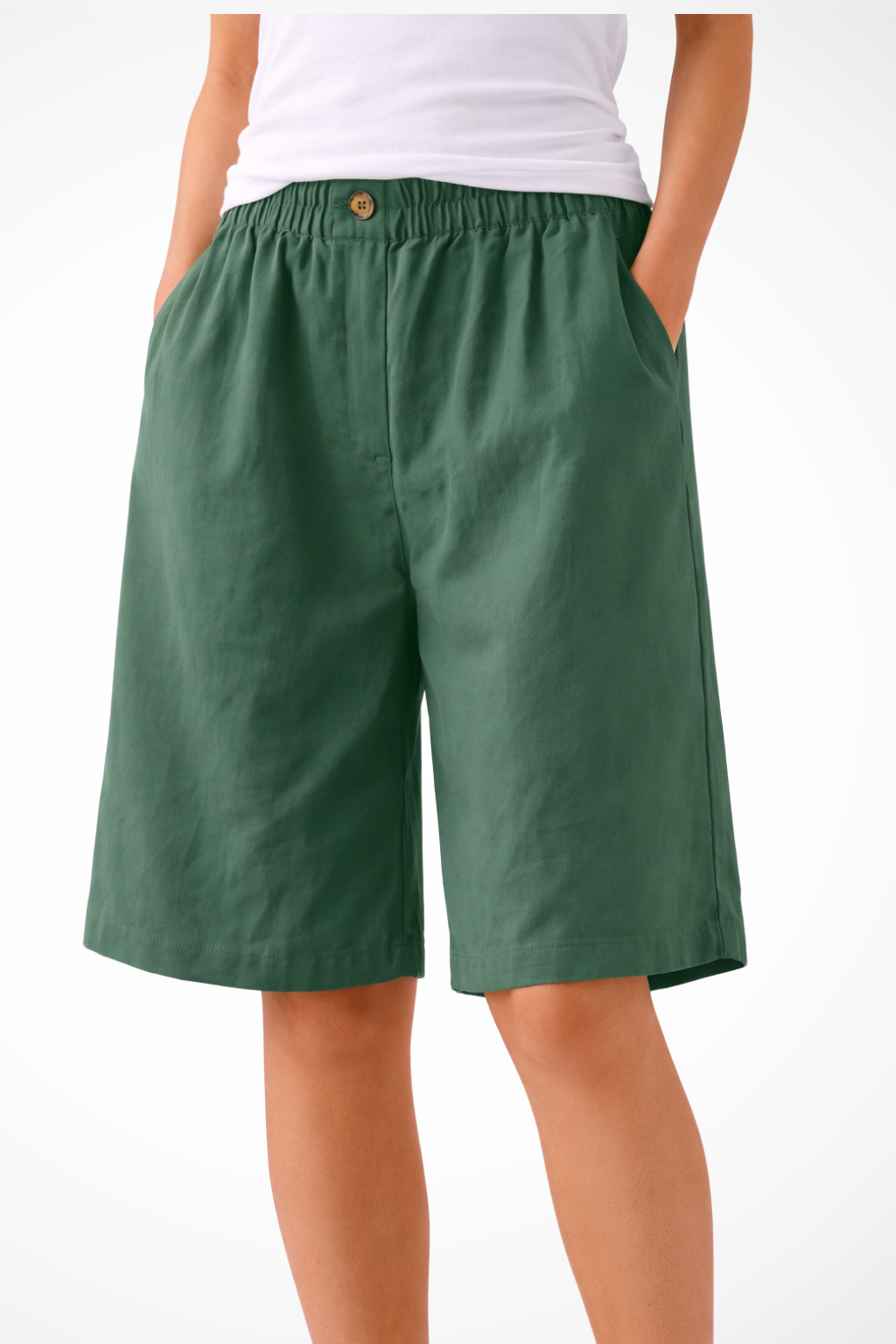 Women's Relaxed Summer Shorts with Elastic Waistband for Casual Wear