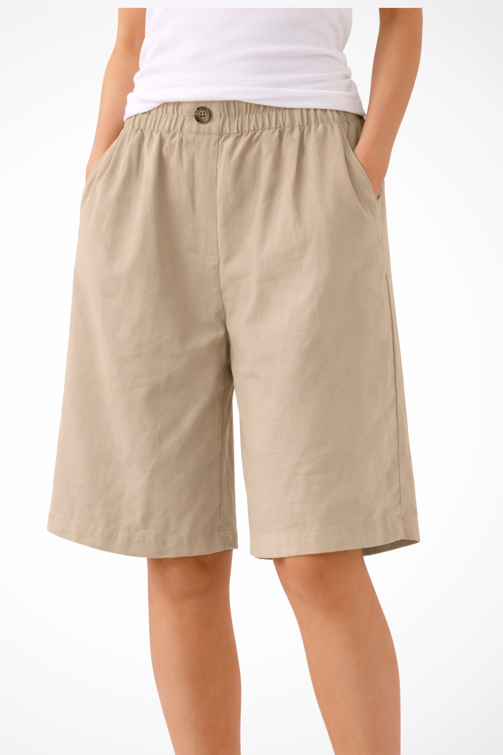 Women's Relaxed Summer Shorts with Elastic Waistband for Casual Wear