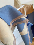 Women's Reversible Cashmere Scarf – Elegant, Warm Accessory for Winter, Gift