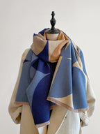 Women's Reversible Cashmere Scarf – Elegant, Warm Accessory for Winter, Gift