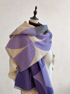 Women's Reversible Cashmere Scarf – Elegant, Warm Accessory for Winter, Gift