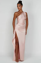 Satin Evening Dress for Women - Elegant Formal Wear for Special Occasions
