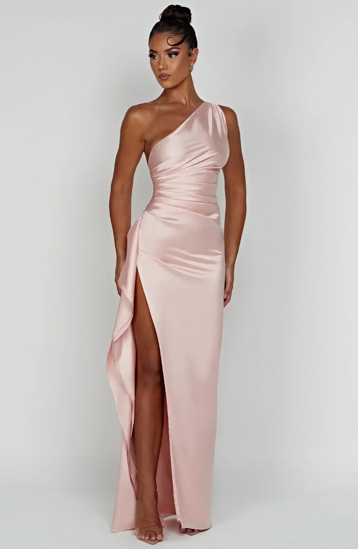 Satin Evening Dress for Women - Elegant Formal Wear for Special Occasions