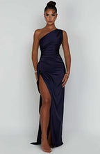 Satin Evening Dress for Women - Elegant Formal Wear for Special Occasions