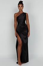 Satin Evening Dress for Women - Elegant Formal Wear for Special Occasions
