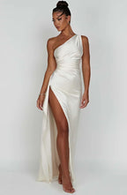 Satin Evening Dress for Women - Elegant Formal Wear for Special Occasions