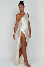 Satin Evening Dress for Women - Elegant Formal Wear for Special Occasions