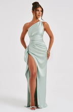 Satin Evening Dress for Women - Elegant Formal Wear for Special Occasions