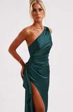 Satin Evening Dress for Women - Elegant Formal Wear for Special Occasions