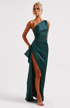 Satin Evening Dress for Women - Elegant Formal Wear for Special Occasions