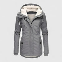 Women's Hooded Everyday Jacket – Office & Casual – Grey